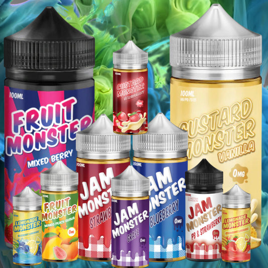 Custard Monster, Jam Monster, Lemonade Monster 100ml